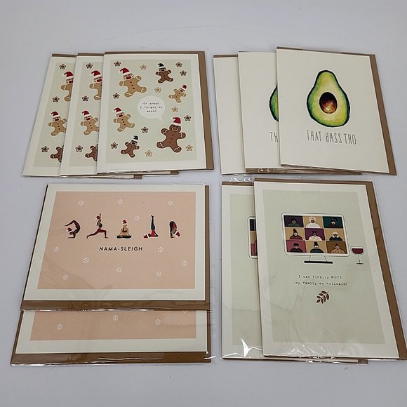 Spaghetti & Meatballs Holiday Greeting Cards,10 Pack, Random Assortment - Picture 2 of 5